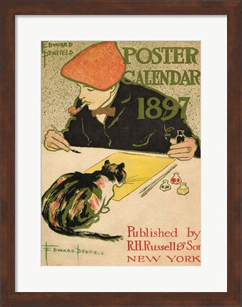 Framed R.H. Russell &amp; Son Calendar, 1897 Print