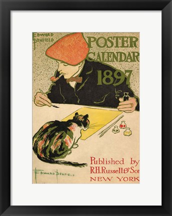 Framed R.H. Russell &amp; Son Calendar, 1897 Print