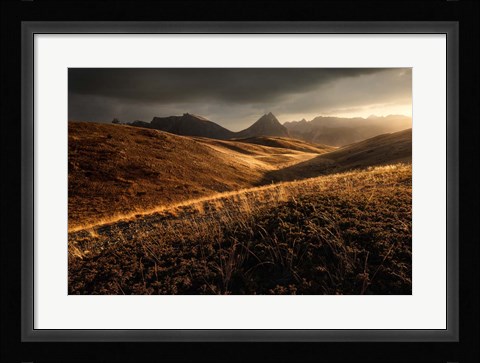 Framed Last Autumn Light Print