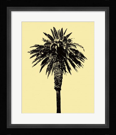 Framed Palm Tree 1996 (Yellow) Print