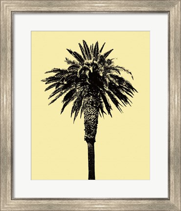 Framed Palm Tree 1996 (Yellow) Print