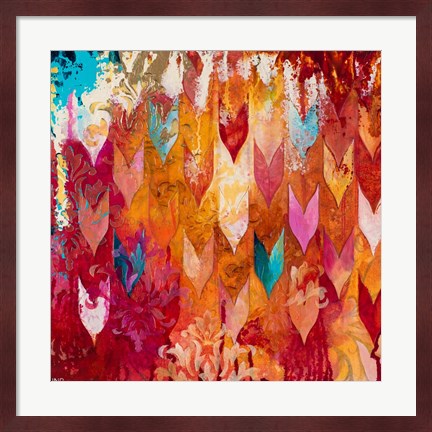 Framed Love Falls From The Sky Print