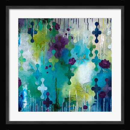 Framed Seafoam Storm One Print