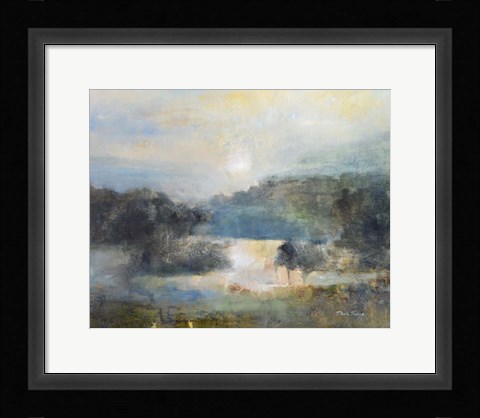 Framed Valley Blue Print