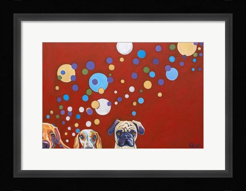 Framed When Dogs Drink Print