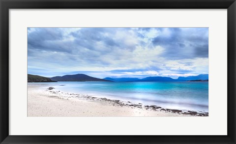 Framed Taransay Teal Print