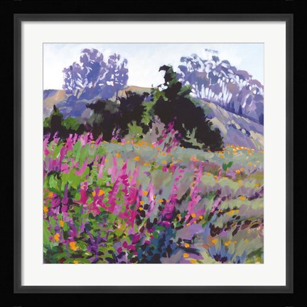 Framed Spring Haze, Eucalyptus on the Ridge Print