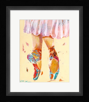Framed Ballet Slippers Print
