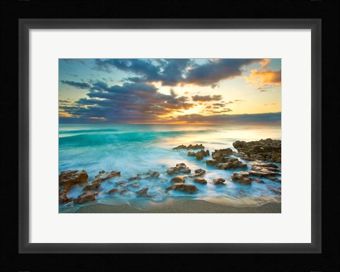 Framed Ocean Sunrise Print
