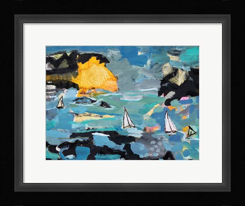 Framed Rough Sea Print