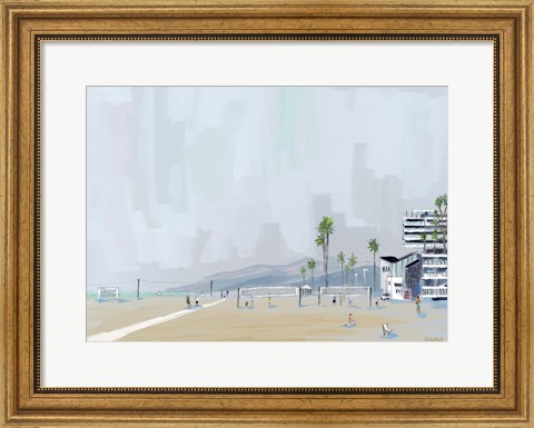 Framed Annenberg Beach House Print