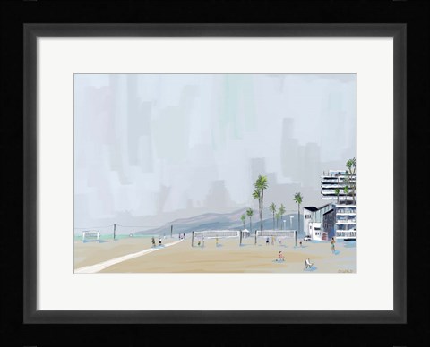Framed Annenberg Beach House Print