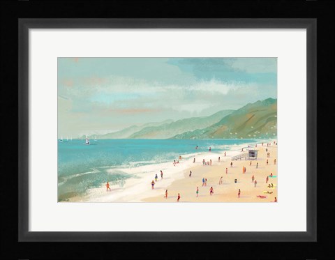 Framed Santa Monica Beach Print