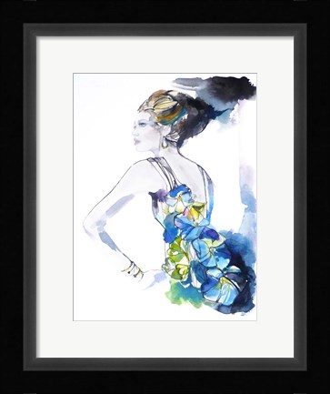 Framed Flower Dress Print