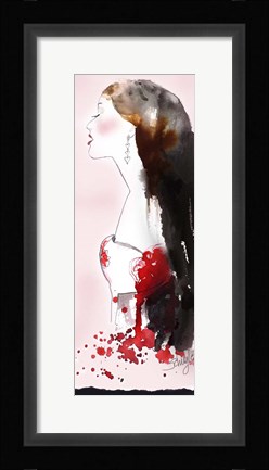 Framed Heart Girl Print