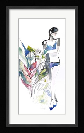 Framed Lingerie Lady Print