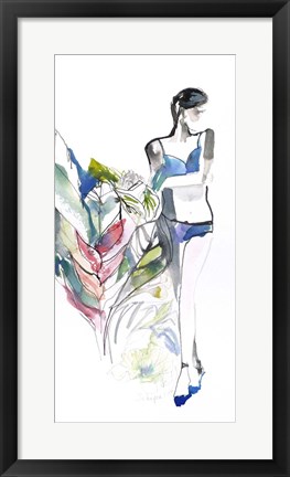 Framed Lingerie Lady Print