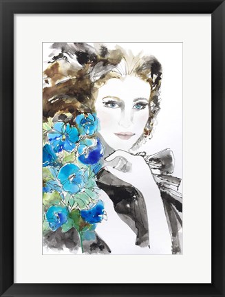 Framed Morning Glory Print