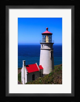 Framed Heceta Head Lighthouse Print