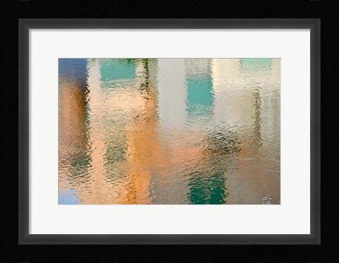 Framed Reflection on the Iowa River No. 2 Print