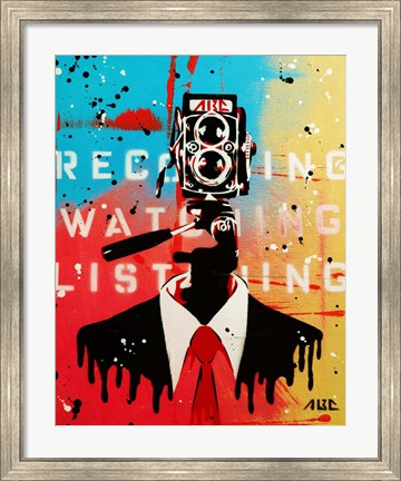 Framed NSA Camera Man Print