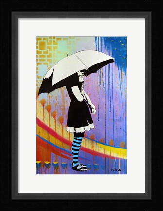 Framed Waiting for the Rain Print