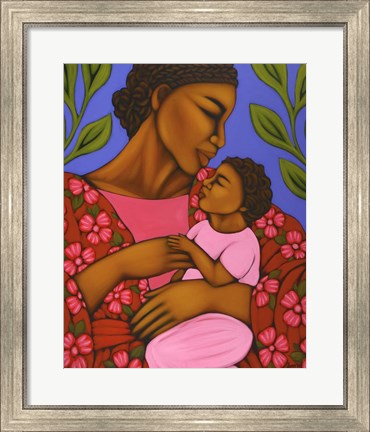 Framed African Mother and Baby Print