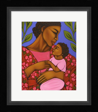 Framed African Mother and Baby Print