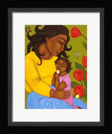Framed Mother and Child Print