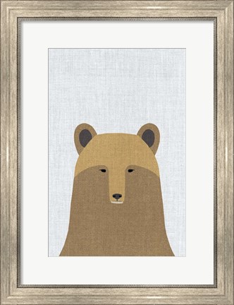 Framed Grizzly Bear Print