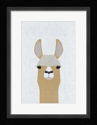 Framed Llama Print