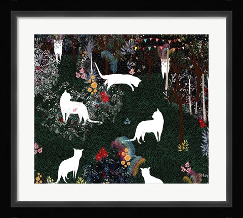 Framed Cat Heaven Print