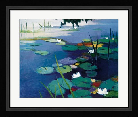 Framed Water Lilies Print