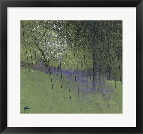 Framed Bluebells Print