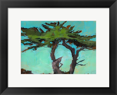 Framed Cypresses Print