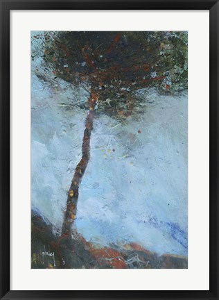 Framed Lone Moorland Pine Print