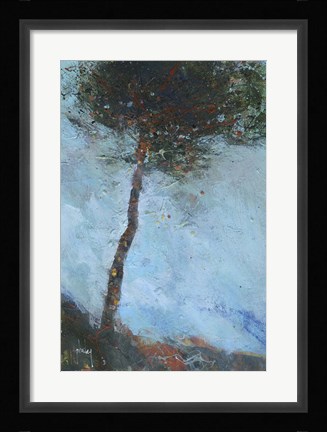 Framed Lone Moorland Pine Print