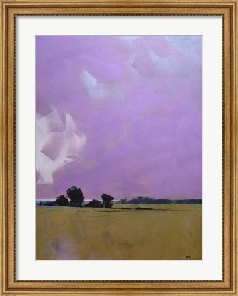 Framed Over the Fields to the Distant Sea Print