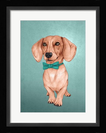Framed Wiener Dog Print