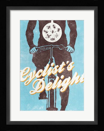 Framed Cyclist's Delight Print