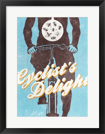Framed Cyclist&#39;s Delight Print