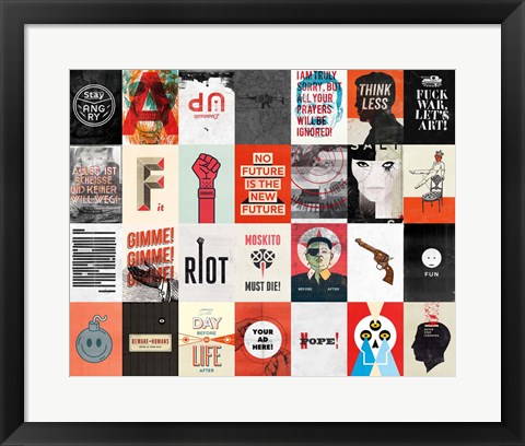 Framed War Religion Government Print