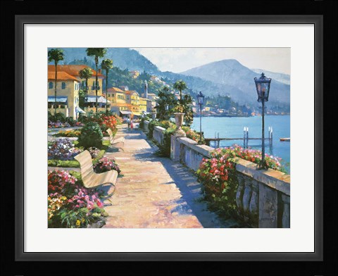 Framed Bellagio Promenade Print