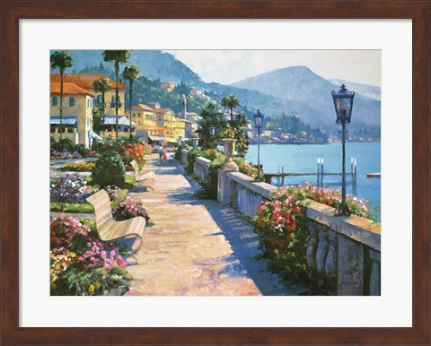 Framed Bellagio Promenade Print