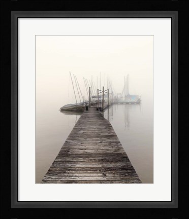 Framed Harbor Fog Print