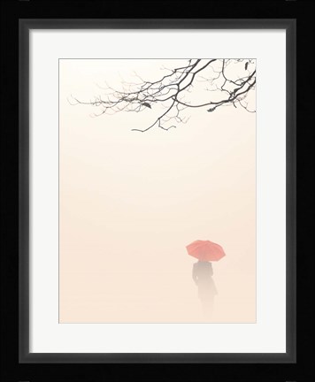 Framed In Autumn Fog Print