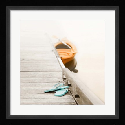 Framed Summer at the Lake Print