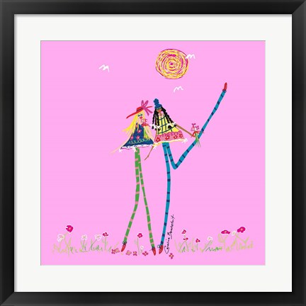 Framed Best Friends Print