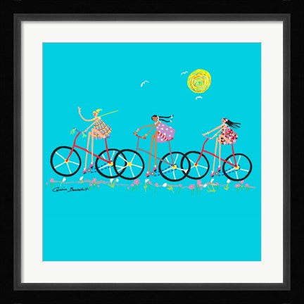 Framed Tour de Girls Print