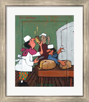 Framed Le Fromager Print